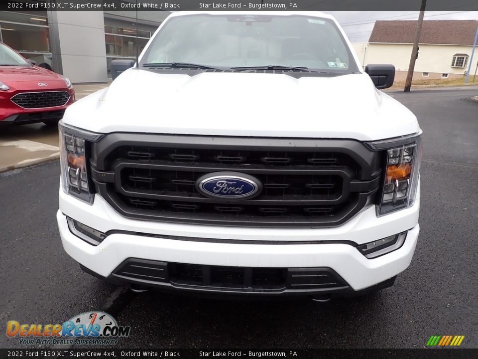 2022 Ford F150 XLT SuperCrew 4x4 Oxford White / Black Photo #8