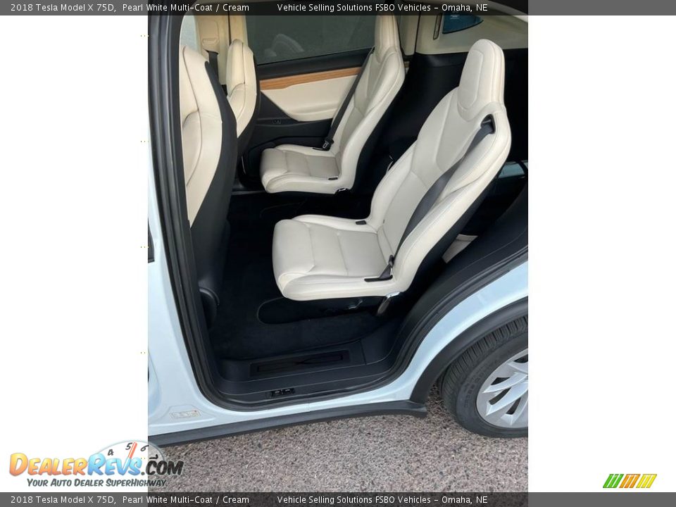 Rear Seat of 2018 Tesla Model X 75D Photo #7