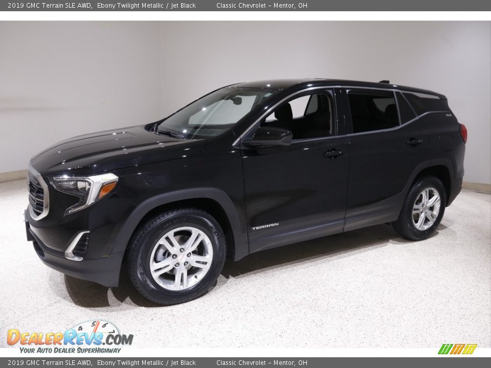 2019 GMC Terrain SLE AWD Ebony Twilight Metallic / Jet Black Photo #3
