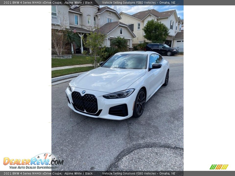 2021 BMW 4 Series M440i xDrive Coupe Alpine White / Black Photo #2