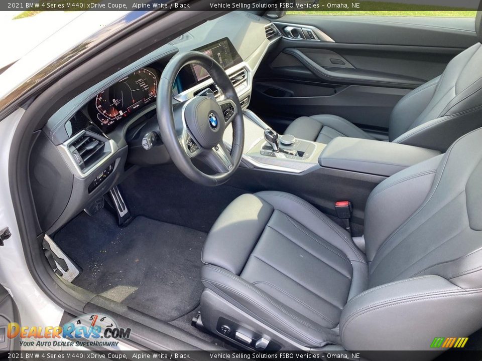 Black Interior - 2021 BMW 4 Series M440i xDrive Coupe Photo #3