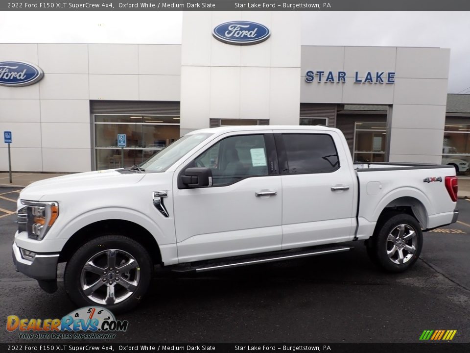 2022 Ford F150 XLT SuperCrew 4x4 Oxford White / Medium Dark Slate Photo #1