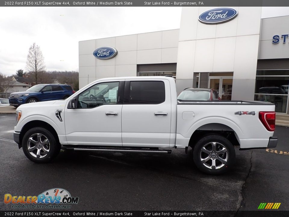 2022 Ford F150 XLT SuperCrew 4x4 Oxford White / Medium Dark Slate Photo #2