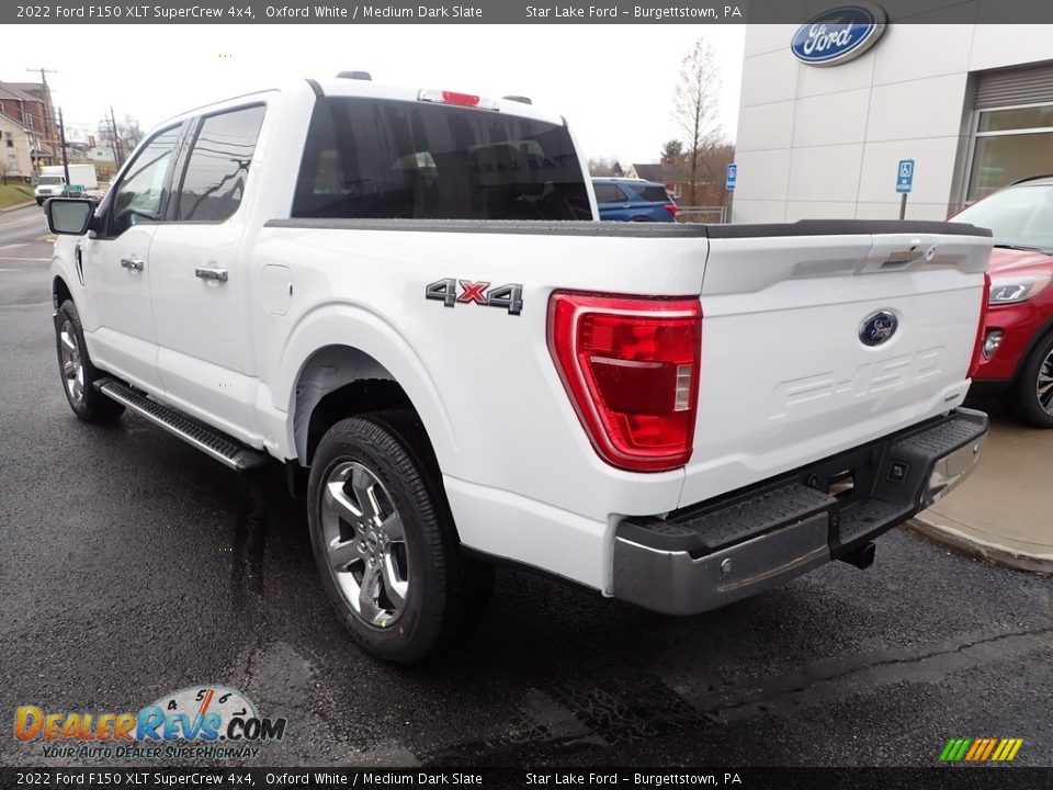 2022 Ford F150 XLT SuperCrew 4x4 Oxford White / Medium Dark Slate Photo #3