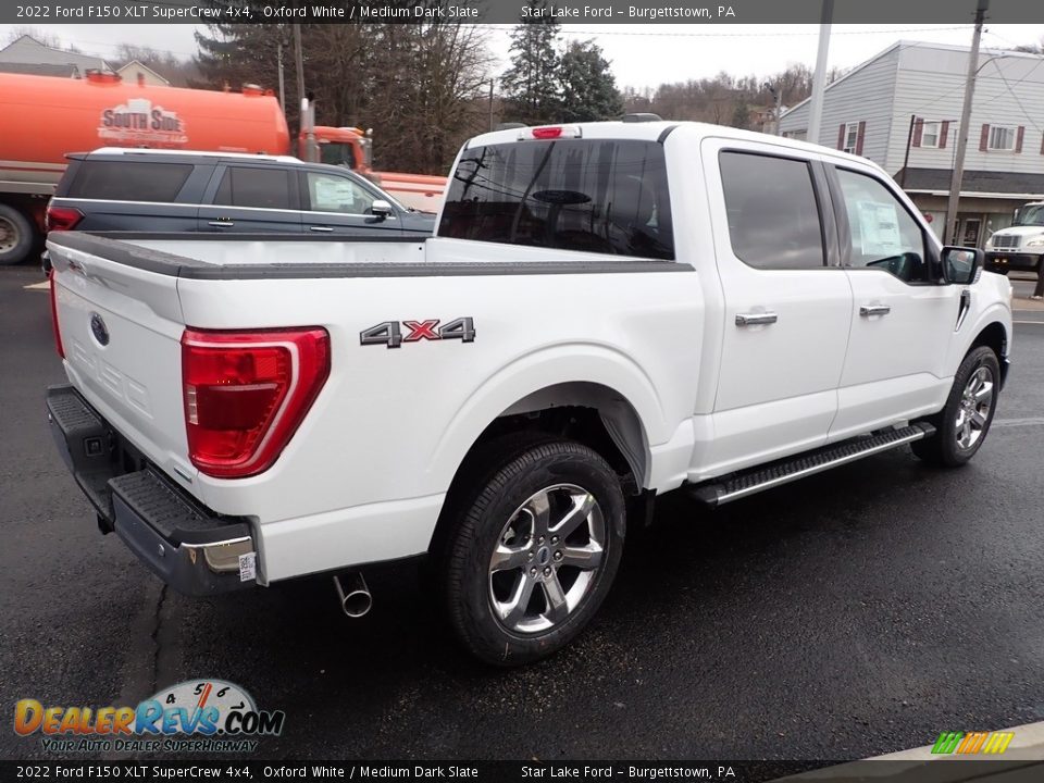 2022 Ford F150 XLT SuperCrew 4x4 Oxford White / Medium Dark Slate Photo #5