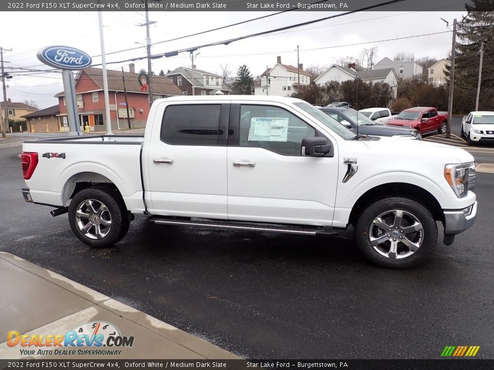 2022 Ford F150 XLT SuperCrew 4x4 Oxford White / Medium Dark Slate Photo #6