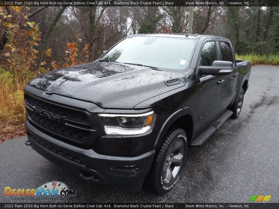 2022 Ram 1500 Big Horn Built-to-Serve Edition Crew Cab 4x4 Diamond Black Crystal Pearl / Black Photo #3