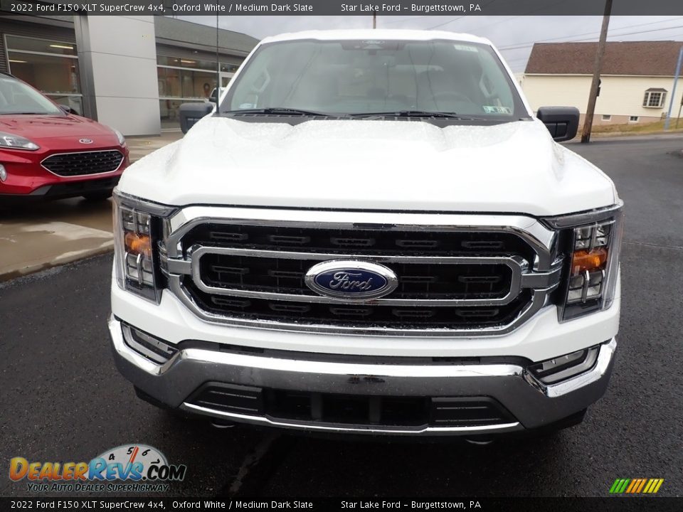 2022 Ford F150 XLT SuperCrew 4x4 Oxford White / Medium Dark Slate Photo #8