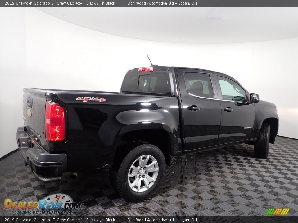 2019 Chevrolet Colorado LT Crew Cab 4x4 Black / Jet Black Photo #9