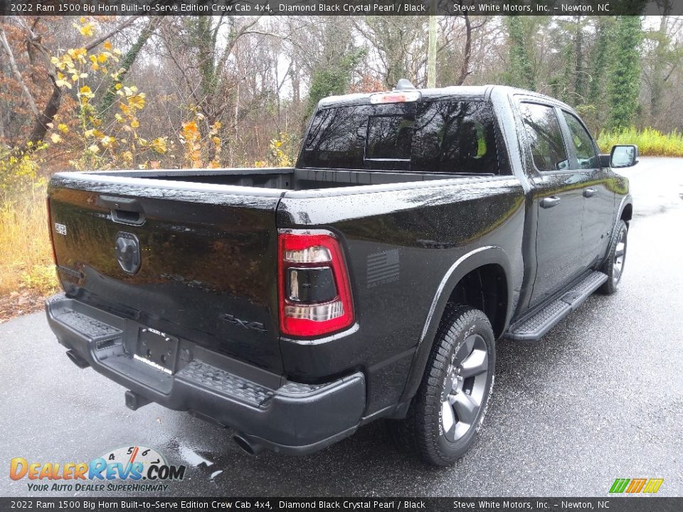 2022 Ram 1500 Big Horn Built-to-Serve Edition Crew Cab 4x4 Diamond Black Crystal Pearl / Black Photo #7