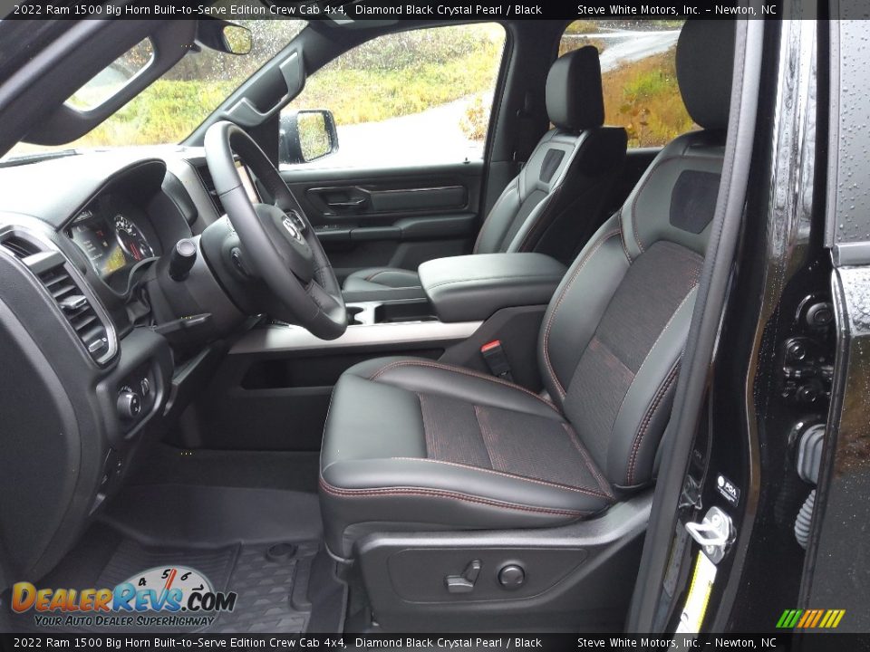 Black Interior - 2022 Ram 1500 Big Horn Built-to-Serve Edition Crew Cab 4x4 Photo #15