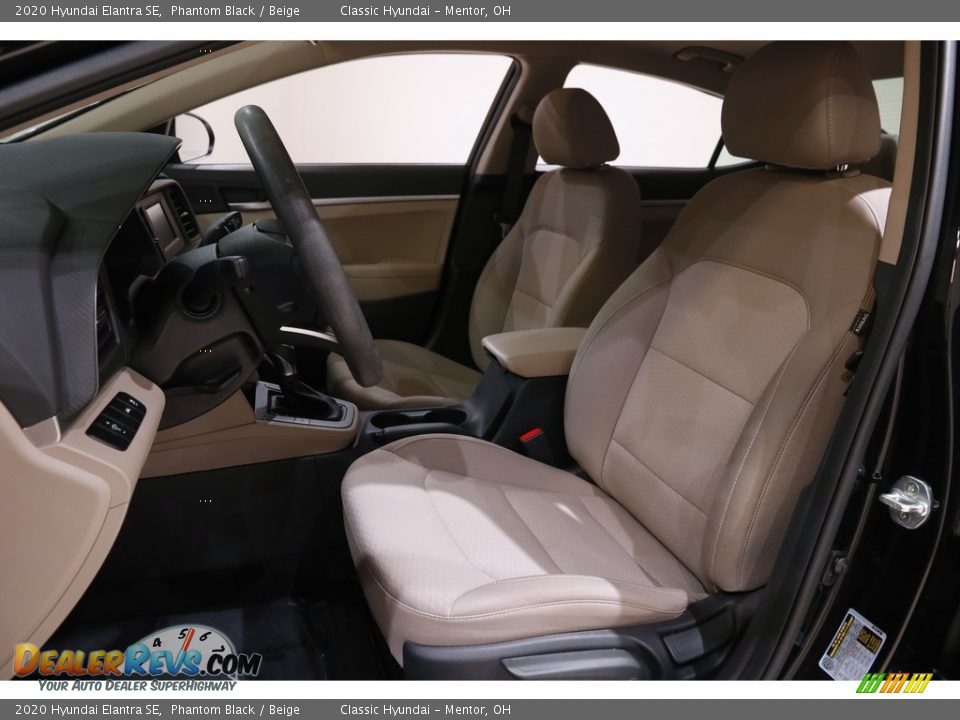 2020 Hyundai Elantra SE Phantom Black / Beige Photo #5