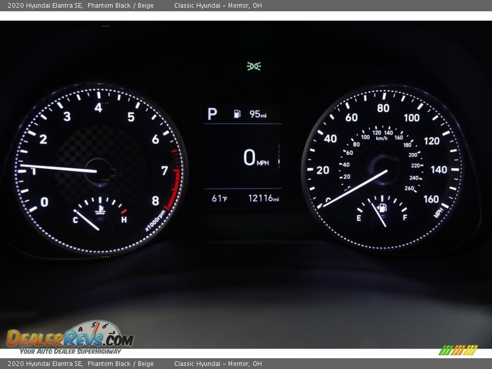 2020 Hyundai Elantra SE Phantom Black / Beige Photo #7