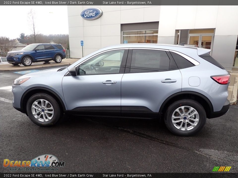 Iced Blue Silver 2022 Ford Escape SE 4WD Photo #2