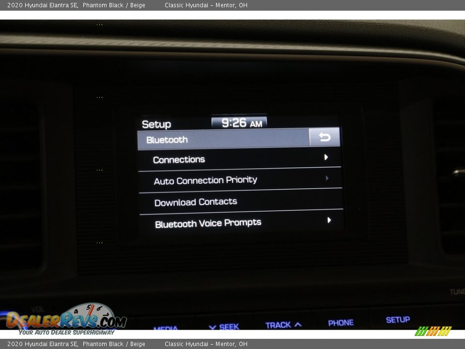 2020 Hyundai Elantra SE Phantom Black / Beige Photo #10