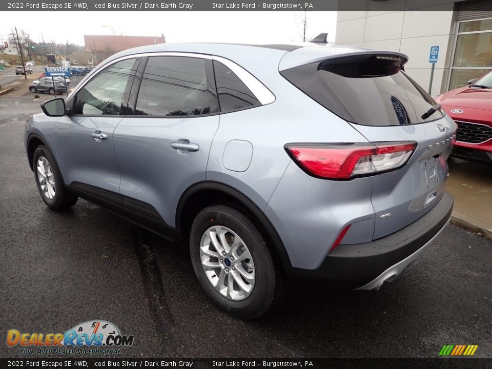 2022 Ford Escape SE 4WD Iced Blue Silver / Dark Earth Gray Photo #3