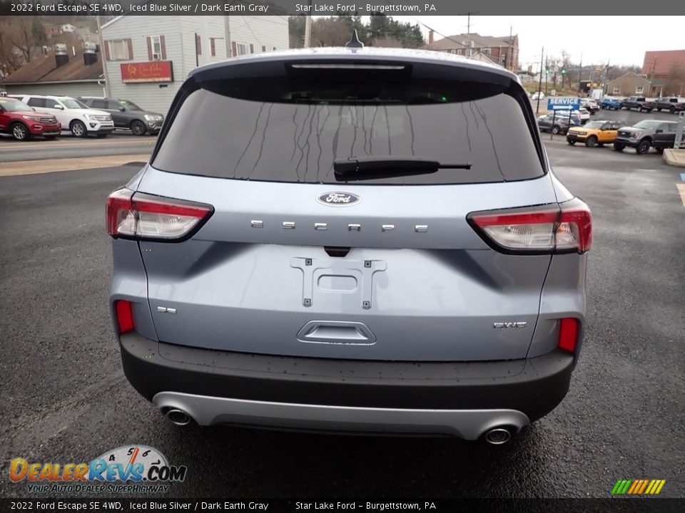 2022 Ford Escape SE 4WD Iced Blue Silver / Dark Earth Gray Photo #4