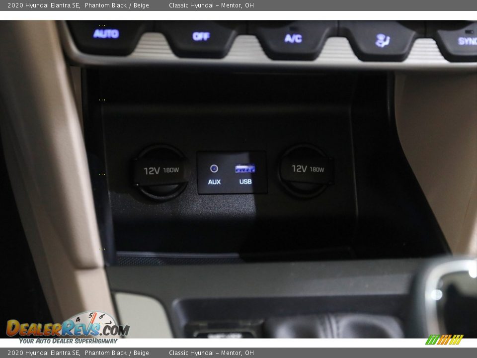 2020 Hyundai Elantra SE Phantom Black / Beige Photo #12