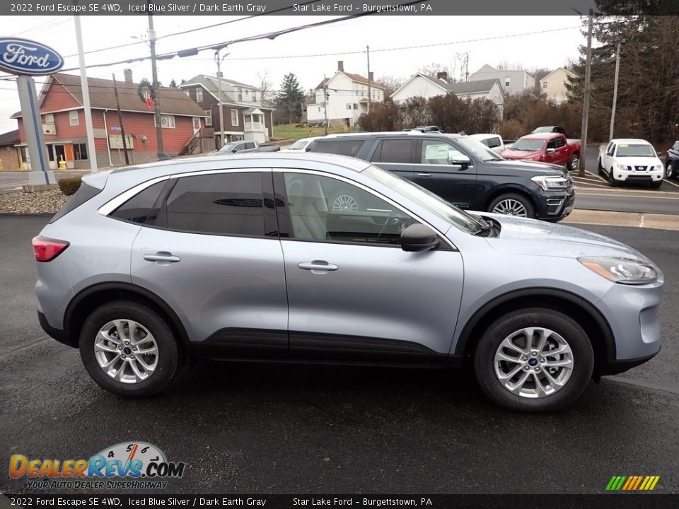 Iced Blue Silver 2022 Ford Escape SE 4WD Photo #6