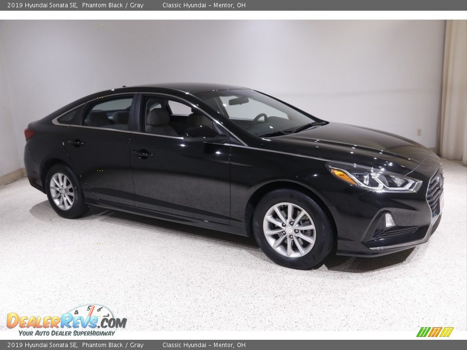 2019 Hyundai Sonata SE Phantom Black / Gray Photo #1