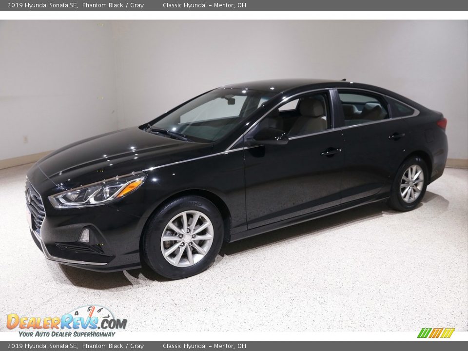 2019 Hyundai Sonata SE Phantom Black / Gray Photo #3