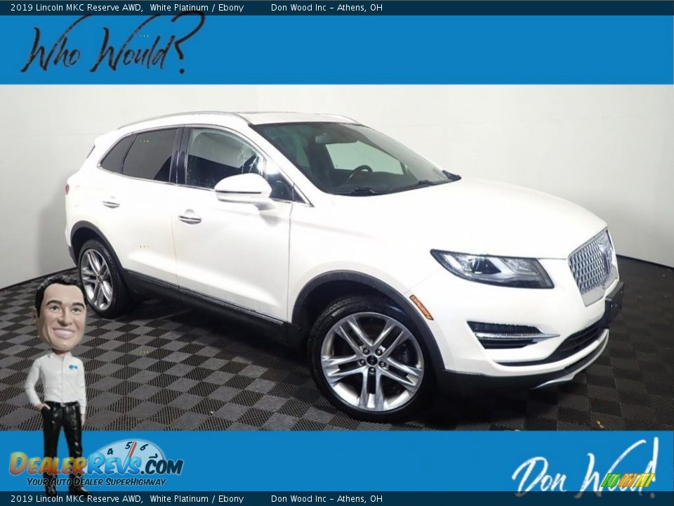 2019 Lincoln MKC Reserve AWD White Platinum / Ebony Photo #1