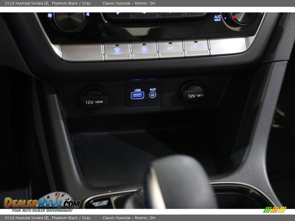 2019 Hyundai Sonata SE Phantom Black / Gray Photo #12