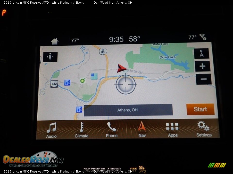 2019 Lincoln MKC Reserve AWD White Platinum / Ebony Photo #3