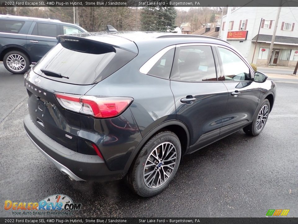 2022 Ford Escape SEL 4WD Plug-In Hybrid Stone Blue / Sandstone Photo #5