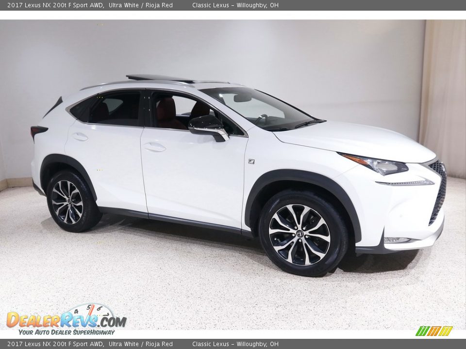 2017 Lexus NX 200t F Sport AWD Ultra White / Rioja Red Photo #1