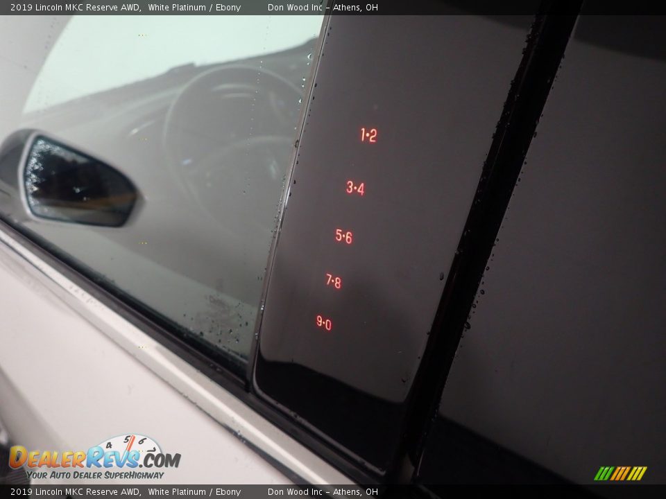 2019 Lincoln MKC Reserve AWD White Platinum / Ebony Photo #19