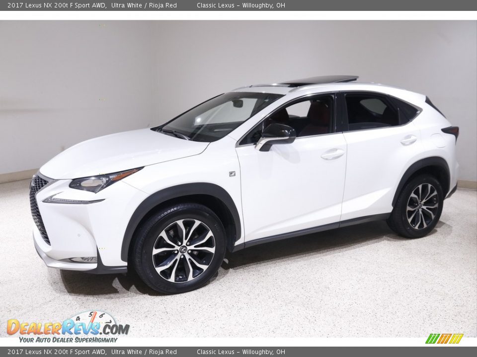 2017 Lexus NX 200t F Sport AWD Ultra White / Rioja Red Photo #3