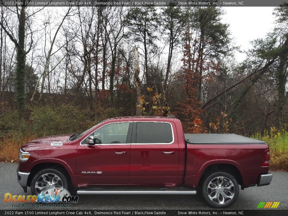 Delmonico Red Pearl 2022 Ram 1500 Limited Longhorn Crew Cab 4x4 Photo #1