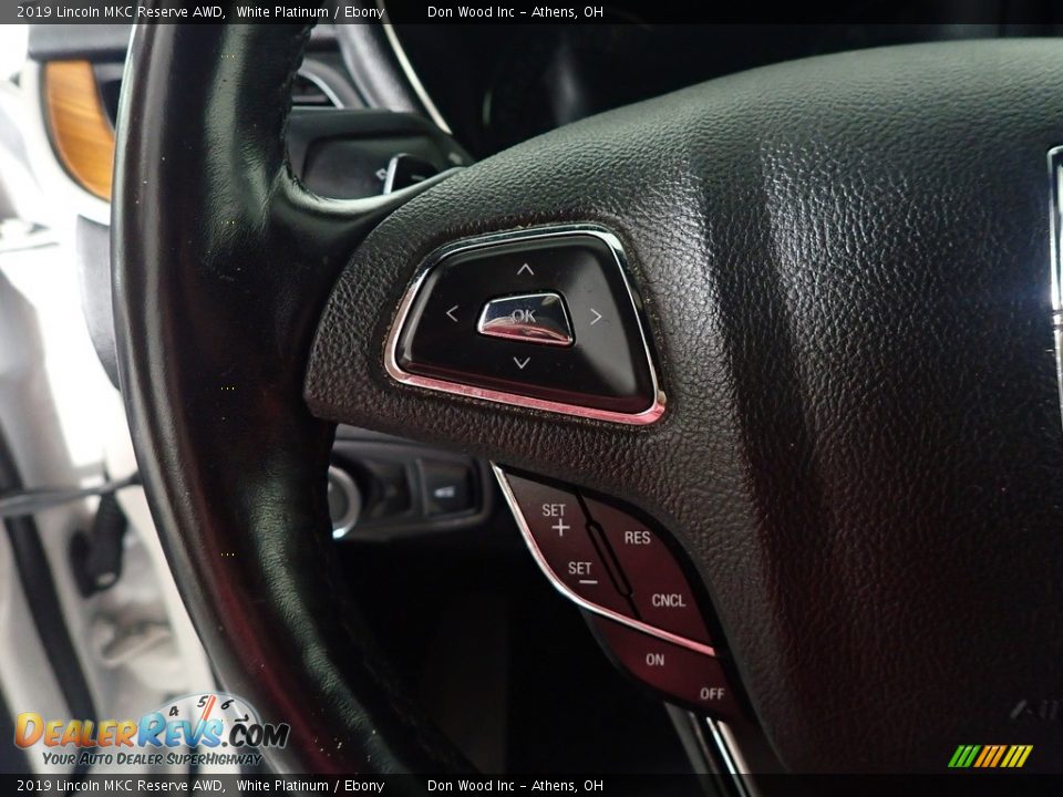 2019 Lincoln MKC Reserve AWD White Platinum / Ebony Photo #29