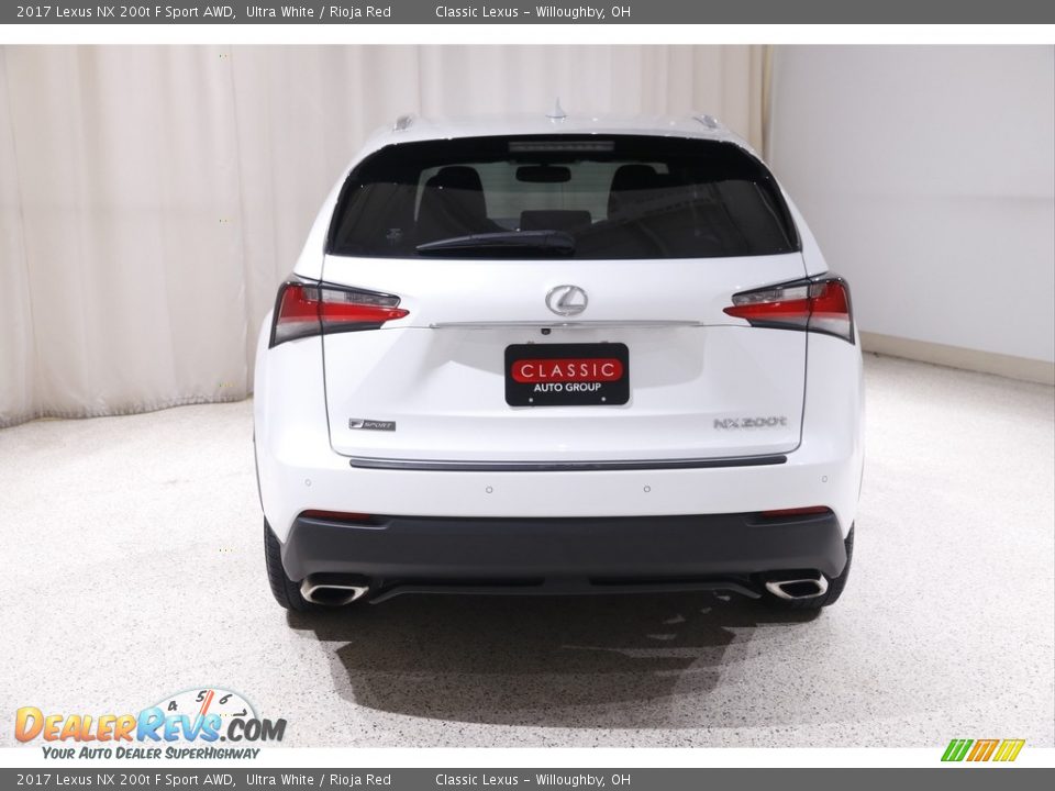 2017 Lexus NX 200t F Sport AWD Ultra White / Rioja Red Photo #22