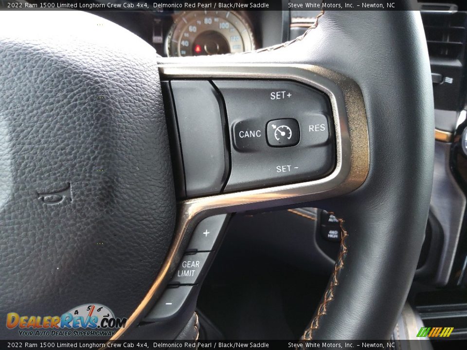 2022 Ram 1500 Limited Longhorn Crew Cab 4x4 Steering Wheel Photo #22