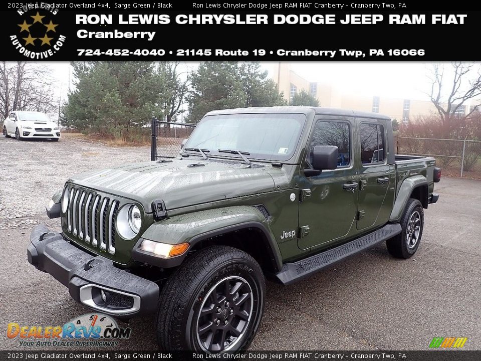 2023 Jeep Gladiator Overland 4x4 Sarge Green / Black Photo #1