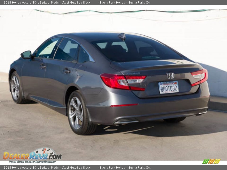 2018 Honda Accord EX-L Sedan Modern Steel Metallic / Black Photo #2