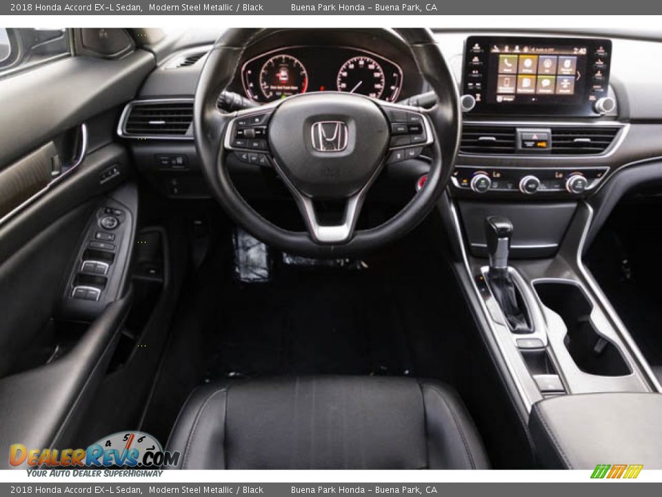 2018 Honda Accord EX-L Sedan Modern Steel Metallic / Black Photo #5