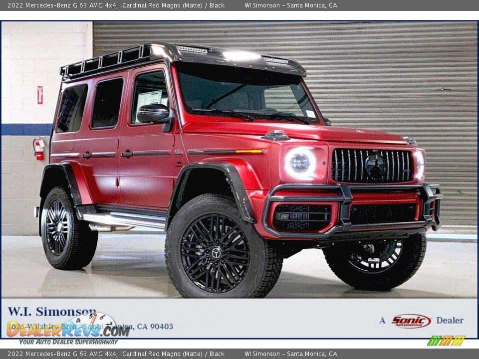 2022 Mercedes-Benz G 63 AMG 4x4 Cardinal Red Magno (Matte) / Black Photo #1