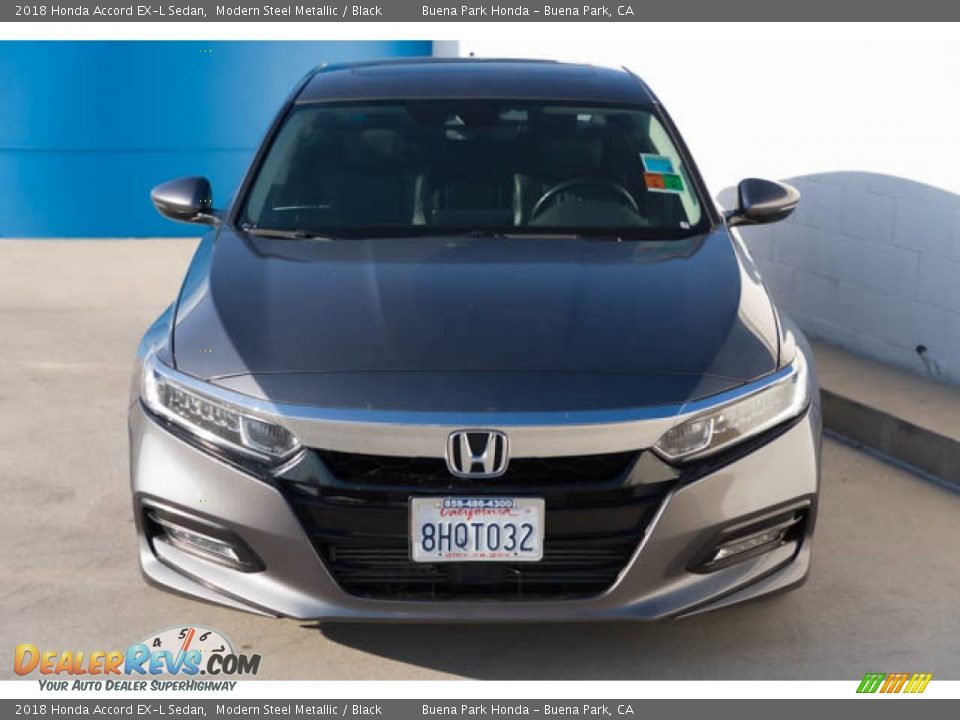 2018 Honda Accord EX-L Sedan Modern Steel Metallic / Black Photo #7
