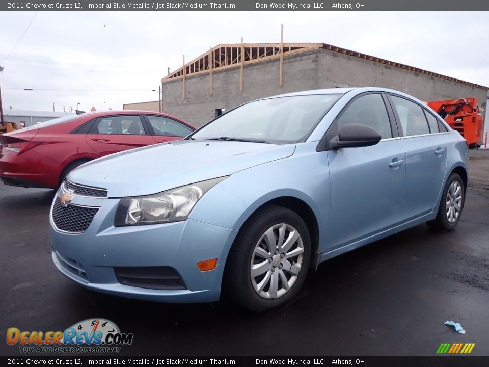 2011 Chevrolet Cruze LS Imperial Blue Metallic / Jet Black/Medium Titanium Photo #6