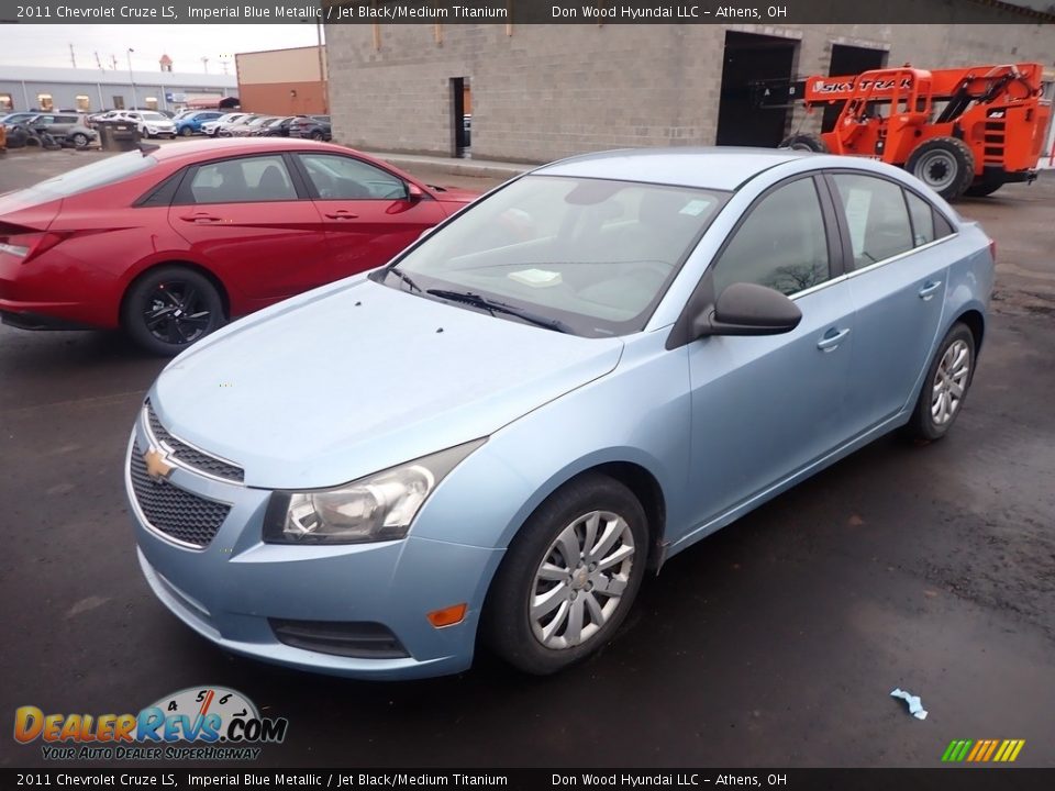 2011 Chevrolet Cruze LS Imperial Blue Metallic / Jet Black/Medium Titanium Photo #7