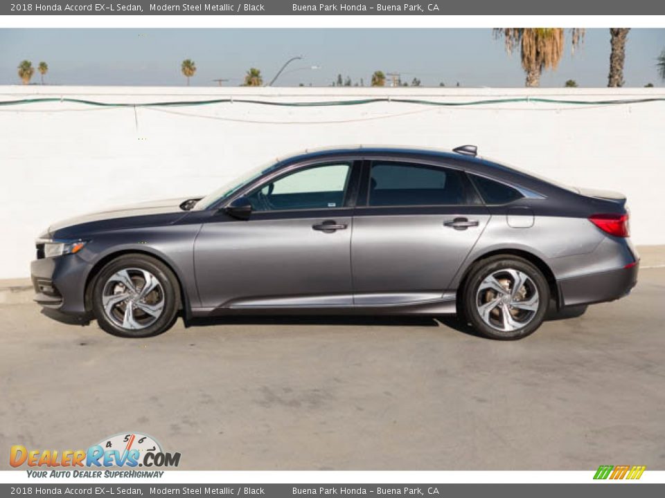 2018 Honda Accord EX-L Sedan Modern Steel Metallic / Black Photo #8