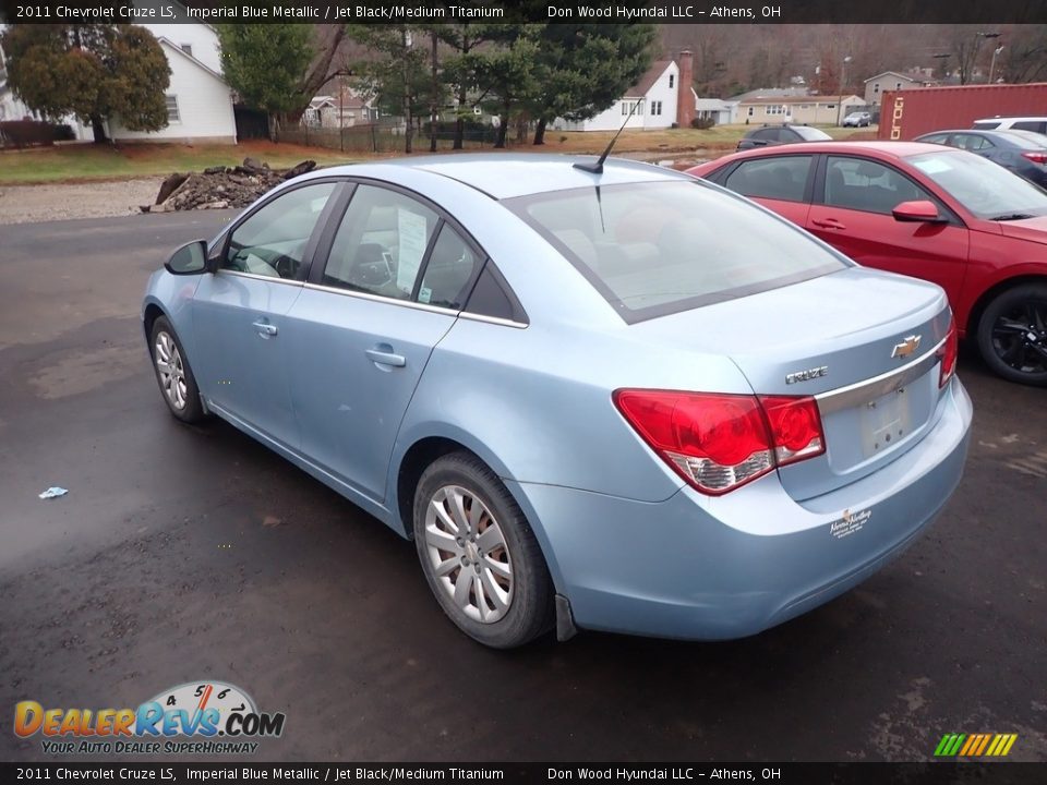2011 Chevrolet Cruze LS Imperial Blue Metallic / Jet Black/Medium Titanium Photo #8