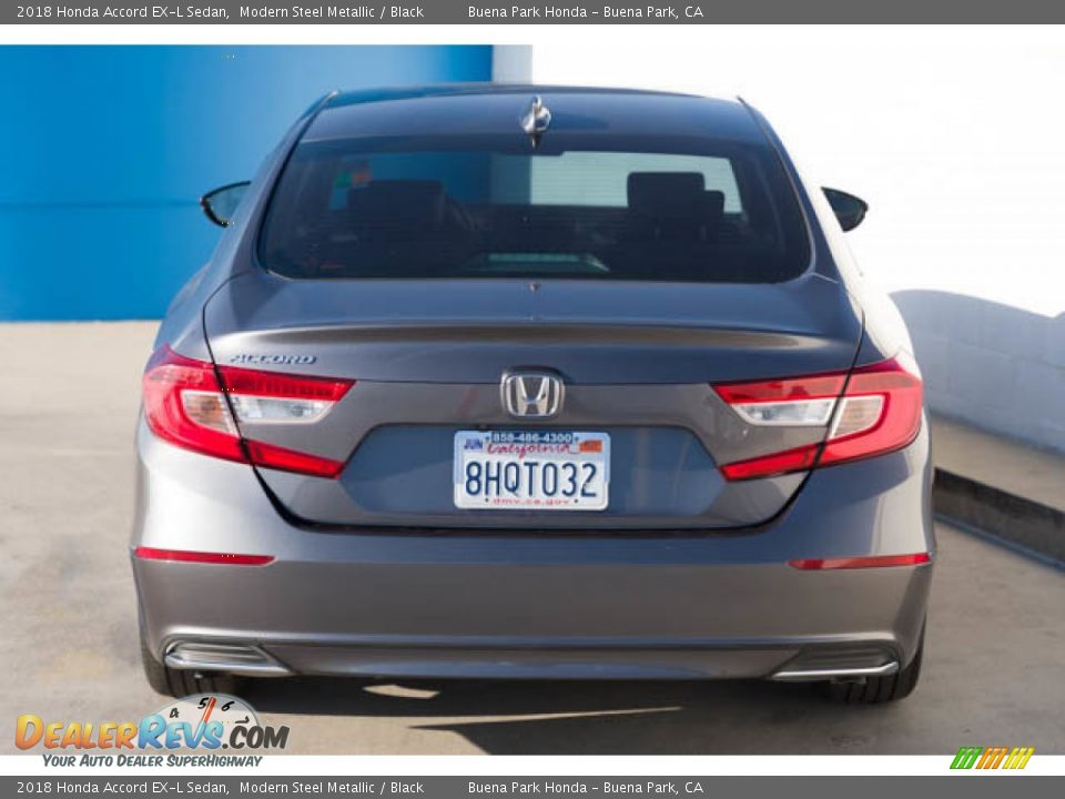 2018 Honda Accord EX-L Sedan Modern Steel Metallic / Black Photo #9