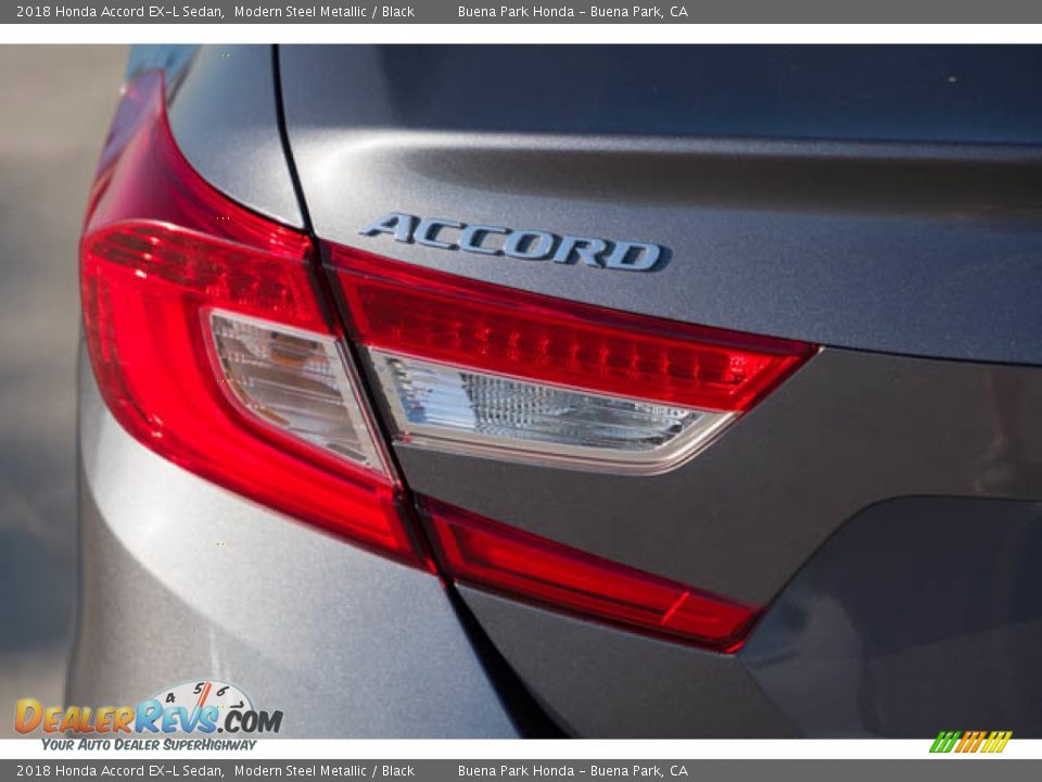 2018 Honda Accord EX-L Sedan Modern Steel Metallic / Black Photo #10