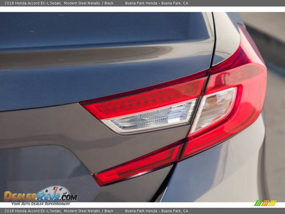 2018 Honda Accord EX-L Sedan Modern Steel Metallic / Black Photo #11