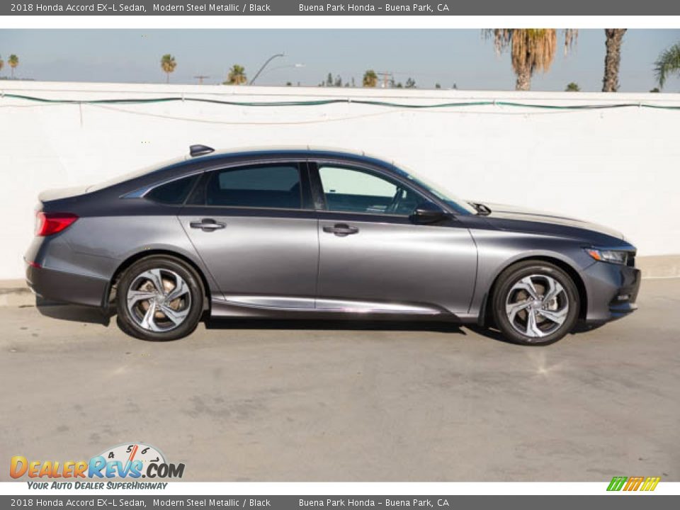 2018 Honda Accord EX-L Sedan Modern Steel Metallic / Black Photo #12