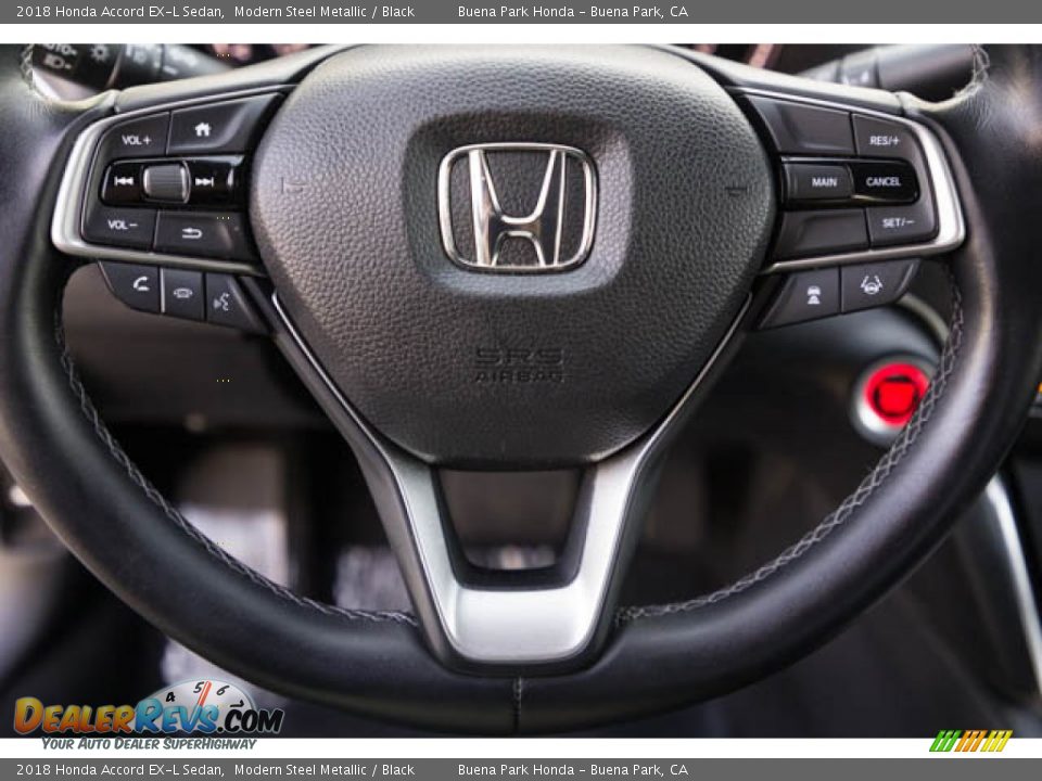 2018 Honda Accord EX-L Sedan Modern Steel Metallic / Black Photo #13